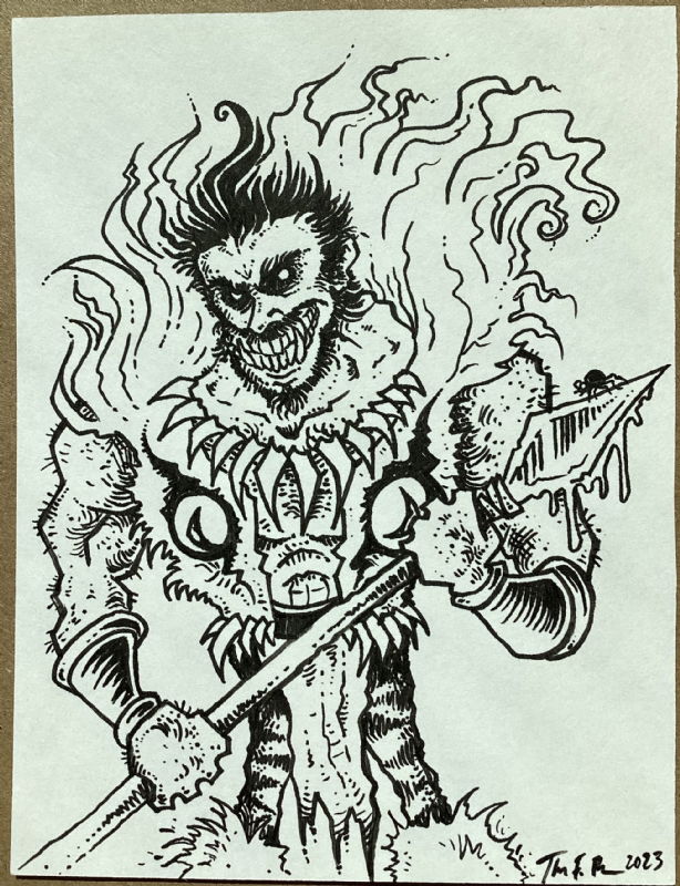 Kraven the Hunter sketch card, in Evan Kingston's Evan's Gallery Comic ...