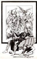 Sam Glanzman Robin Hood / Sherrif Portfolio Illustration Original  1990, Comic Art