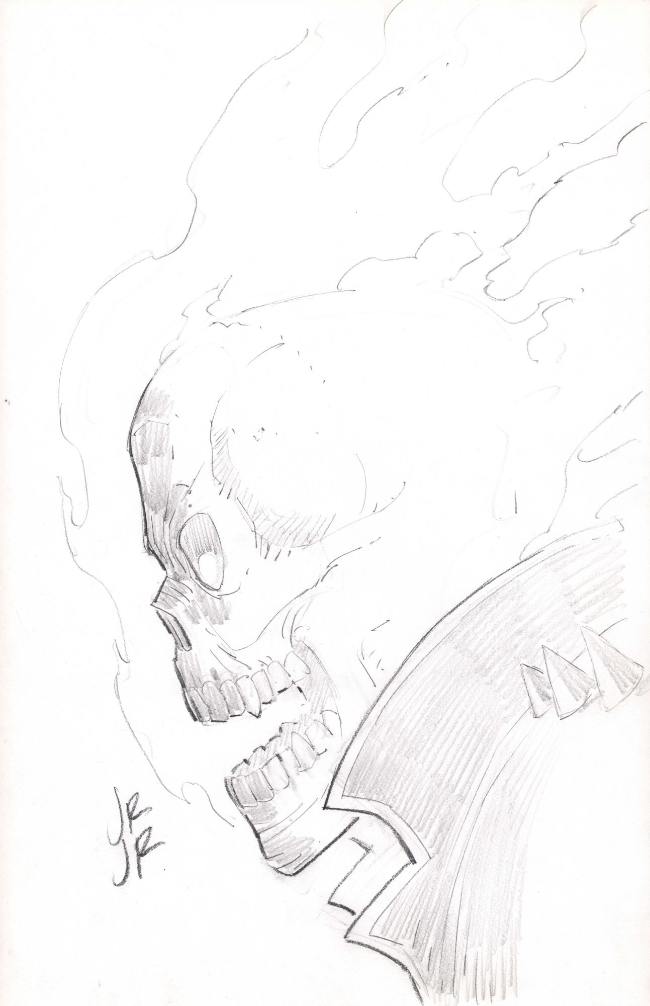 ghost-rider-in-34th-ave-comics-s-commissions-pencils-comic-art