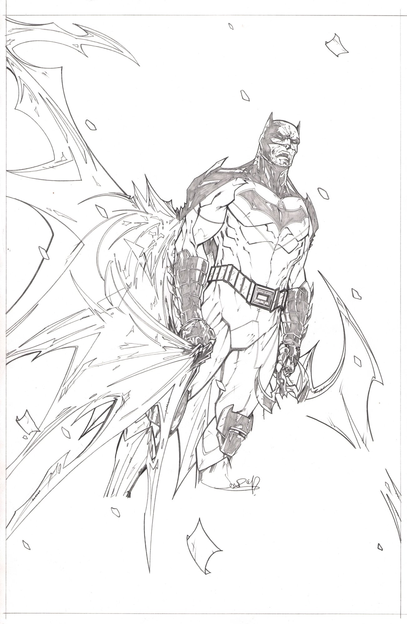 Batman In Jason Vignolas Commissions Pencils Comic Art Gallery Room 8806