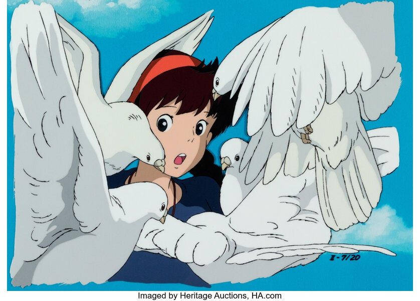 Miyazaki - Laputa: Castle in the Sky, Sheeta Art Collection of Ghibli  Museum, Hand-Painted Cel, COA #II-7/20 (Studio Ghibli, 1992), in Robert  Porterfield's All Art Comic Art Gallery Room