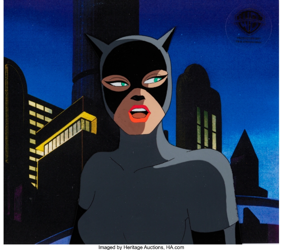 Batman: The Animated Series Catwoman Production Cel, in Robert  Porterfield's All Art Comic Art Gallery Room