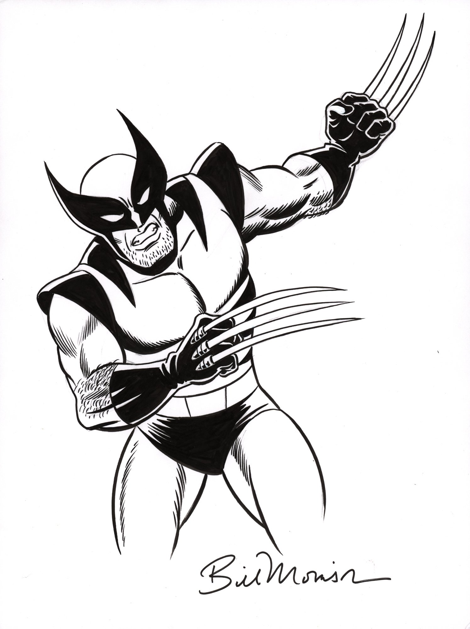 WOLVERINE by Bill Morrison (CAL Mystery Sketch), in DT Tube's WOLVERINE ...