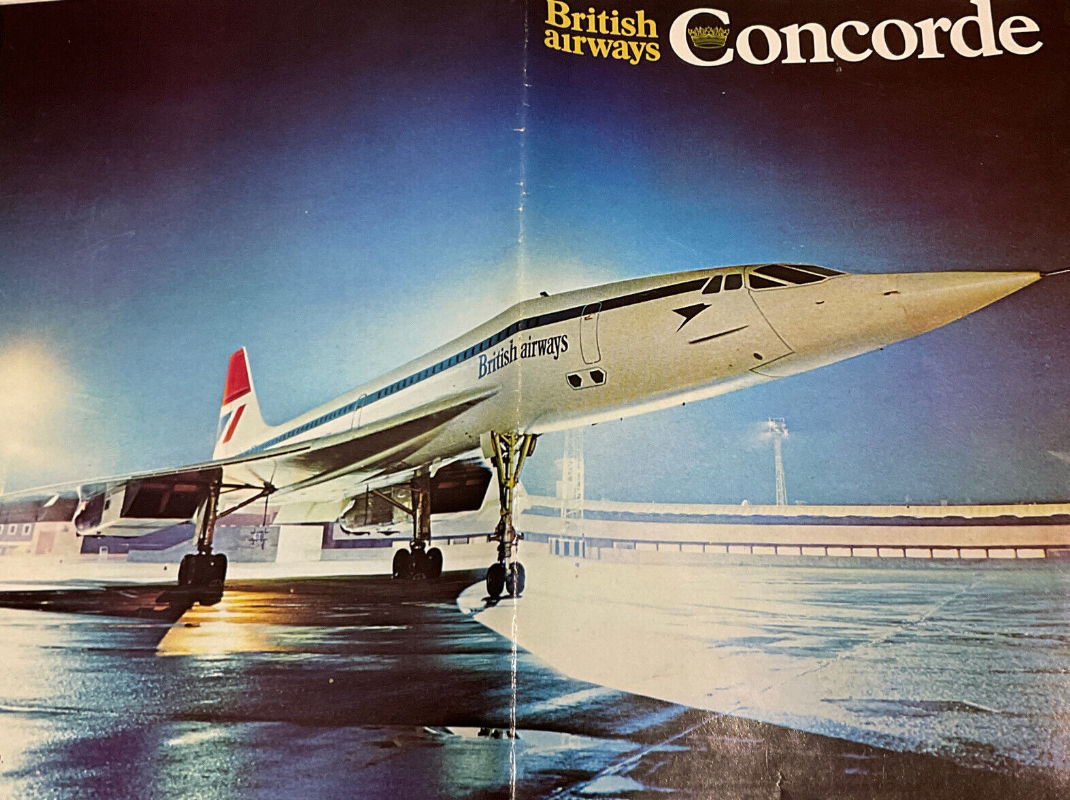 British Airways Concorde brochure, c1975 artwork, in Steel Shredder's ...