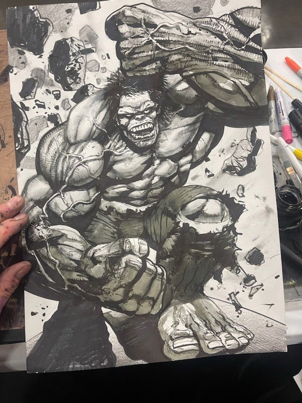 Hulk, in Danny Kiihnl's Hulk Comic Art Gallery Room