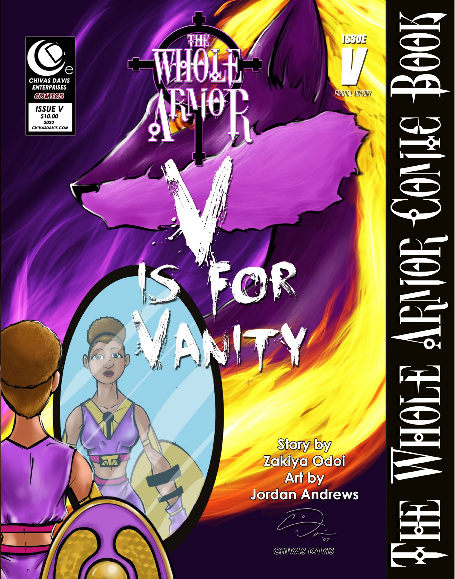 the-whole-armor-comic-book-issue-5-v-is-for-vanity-in-chivas-davis-s