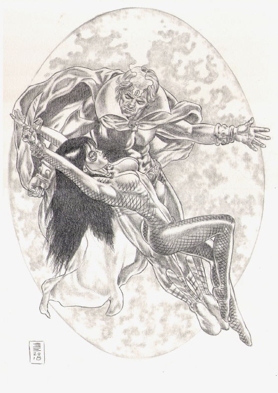 Warlock and Gamora! Soul Gem!, in Gene Espy's All the latest SOLD art ...