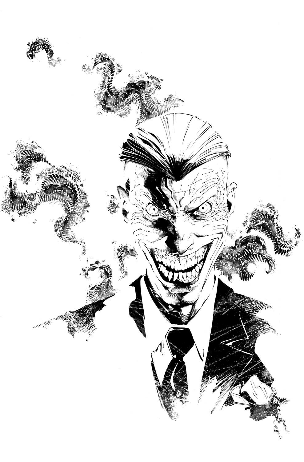 Batman #36, Pg 18 -- Endgame Joker by Capullo + Miki, in Andrew G's AG Art  Collection Comic Art Gallery Room