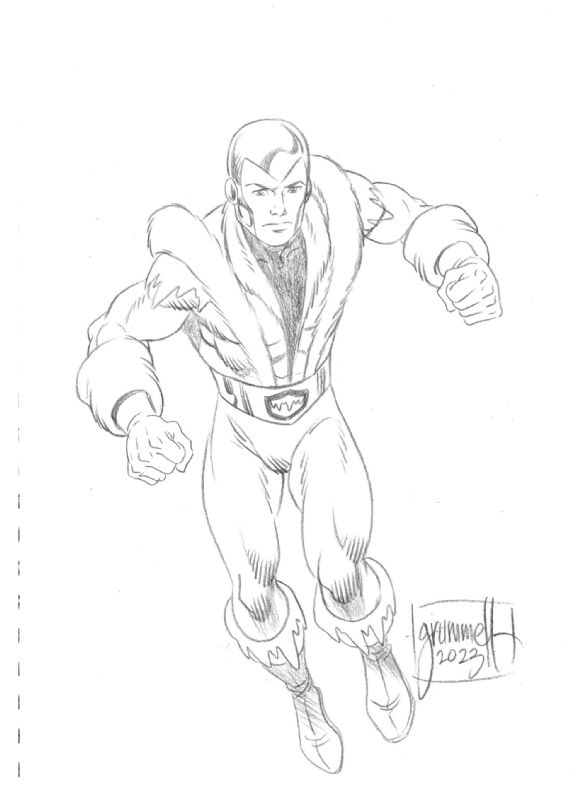 Polar Boy, in Mike Driscoll's Legion of Super-Heroes sketchbook 1 Comic ...