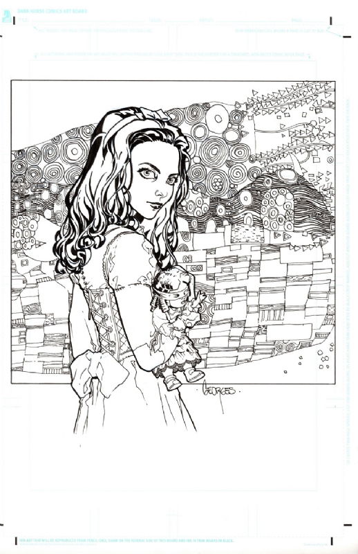 Buffy the Vampire Slayer Coloring Book Drusilla , in Alan Sharples's