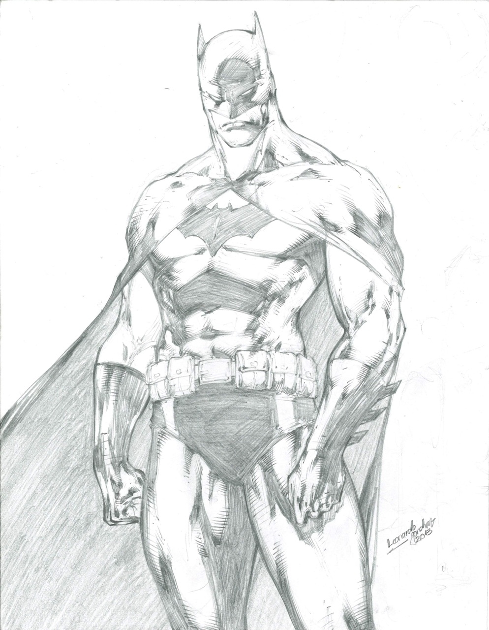 Batman Drawing on Behance
