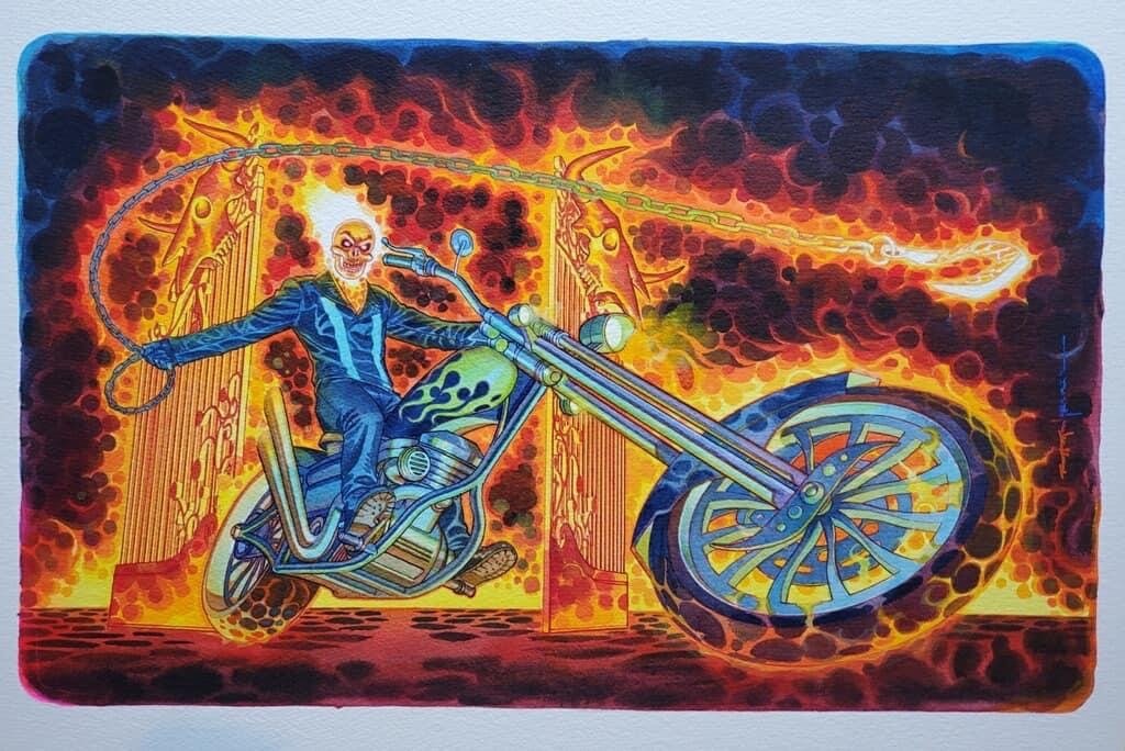 Ghost Rider At The Gates Of Hell In Kevin Sewells Brian Stelfreeze