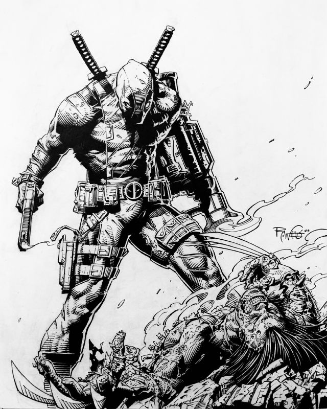 Deadpool vs Wolverine, in Rob Willis's My Original Art Gallery Comic ...