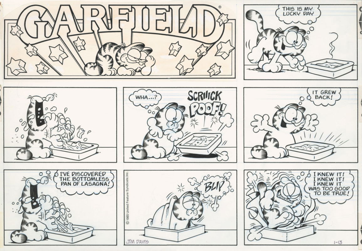 Jim Davis : Garfield sunday page, in Claudio BobuzArt's personal ...