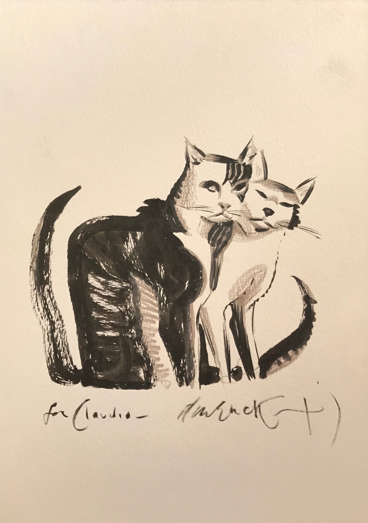 Dave McKean : cats, in Claudio BobuzArt's personal collection 