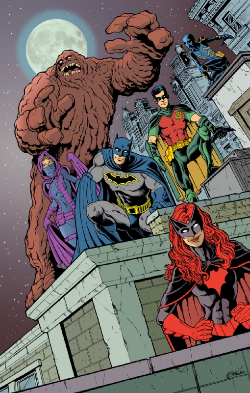 Batman Team - Batwoman, Robin, Orphan, Spoiler, Clayface, in Denny Fincke's  Fincke, Denny Comic Art Gallery Room