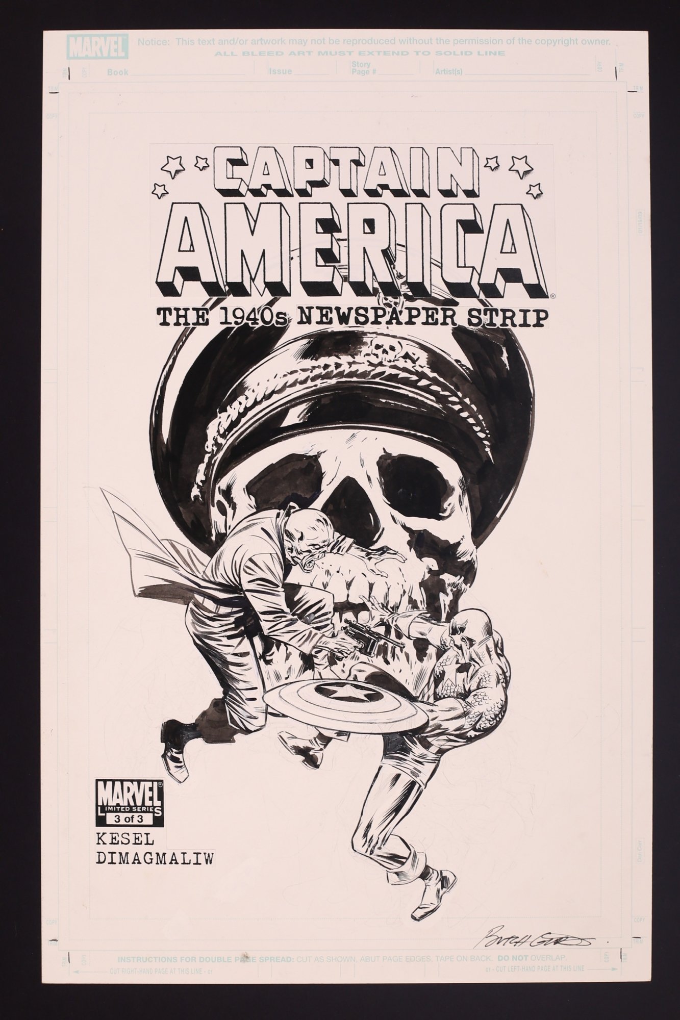 Captain America The 1940s Newspaper Strip #3 Cover (2010) by Butch 