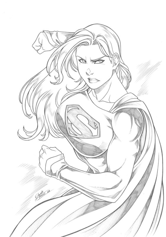 Supergirl, in Jordan T's Supergirl Comic Art Gallery Room