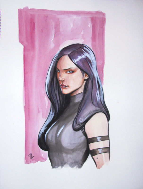 Psylocke - Adi Granov, in Joshua Cheung's Psylocke Comic Art Gallery Room