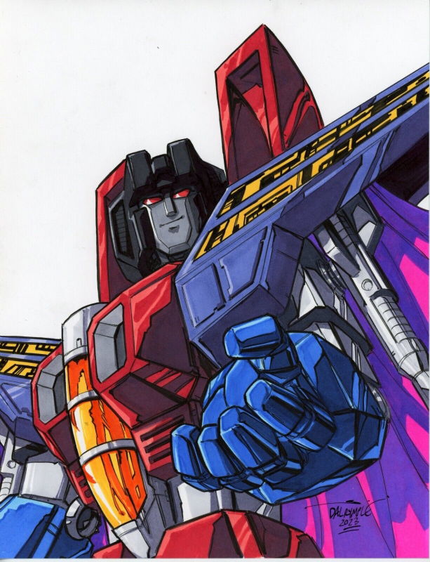 Starscream, In Ted Wang's Comic Art Comic Art Gallery Room