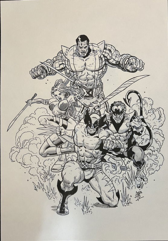 X-Men, In Michael D's Andy Belanger Comic Art Gallery Room