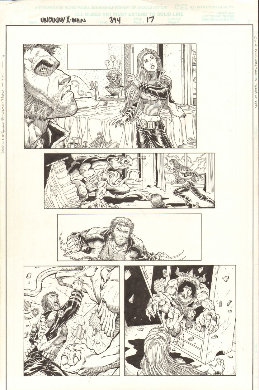 Uncanny X Men 394 Page 17 In Keith Bradshaw S X Men Grant Morrison Era Comic Art Gallery Room