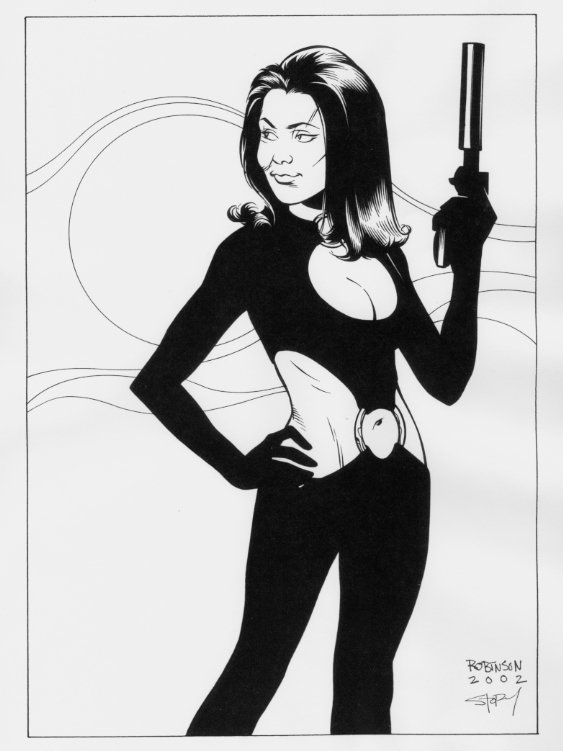 The Avengers' Mrs. Peel Comic Art