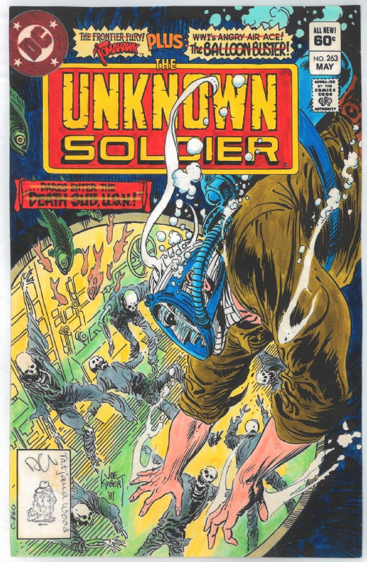 Joe Kubert Unknown Soldier 263 Cover Color Colour Guide Colorguide Colourguide By Tatjana 4283