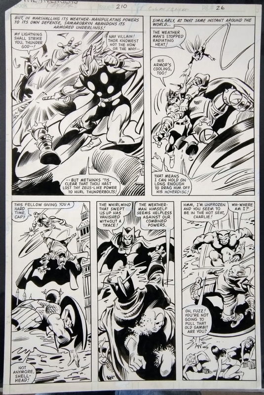 The Avengers 210 Page 20 Gene Colan And Dan Green Original Interior Page