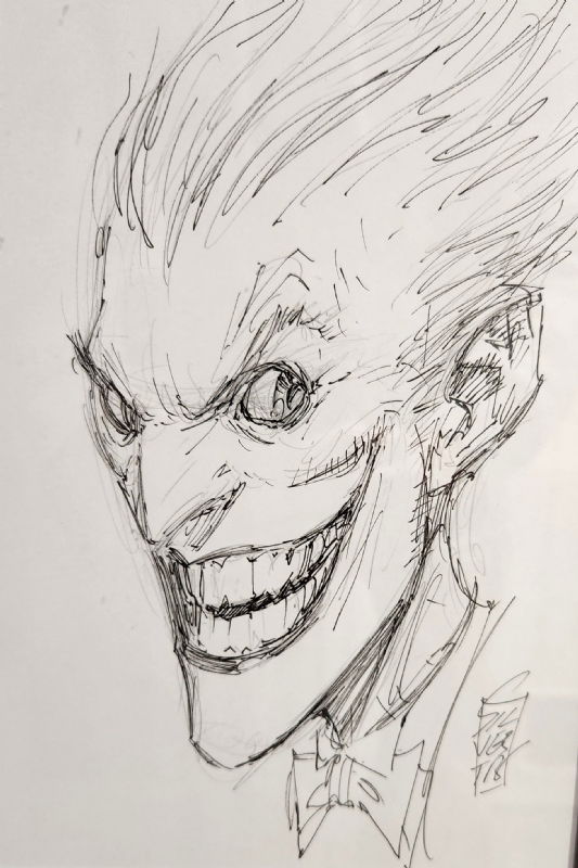 Mark Silvestri Joker Sketch, in Chris Michel's Batman Original Art ...