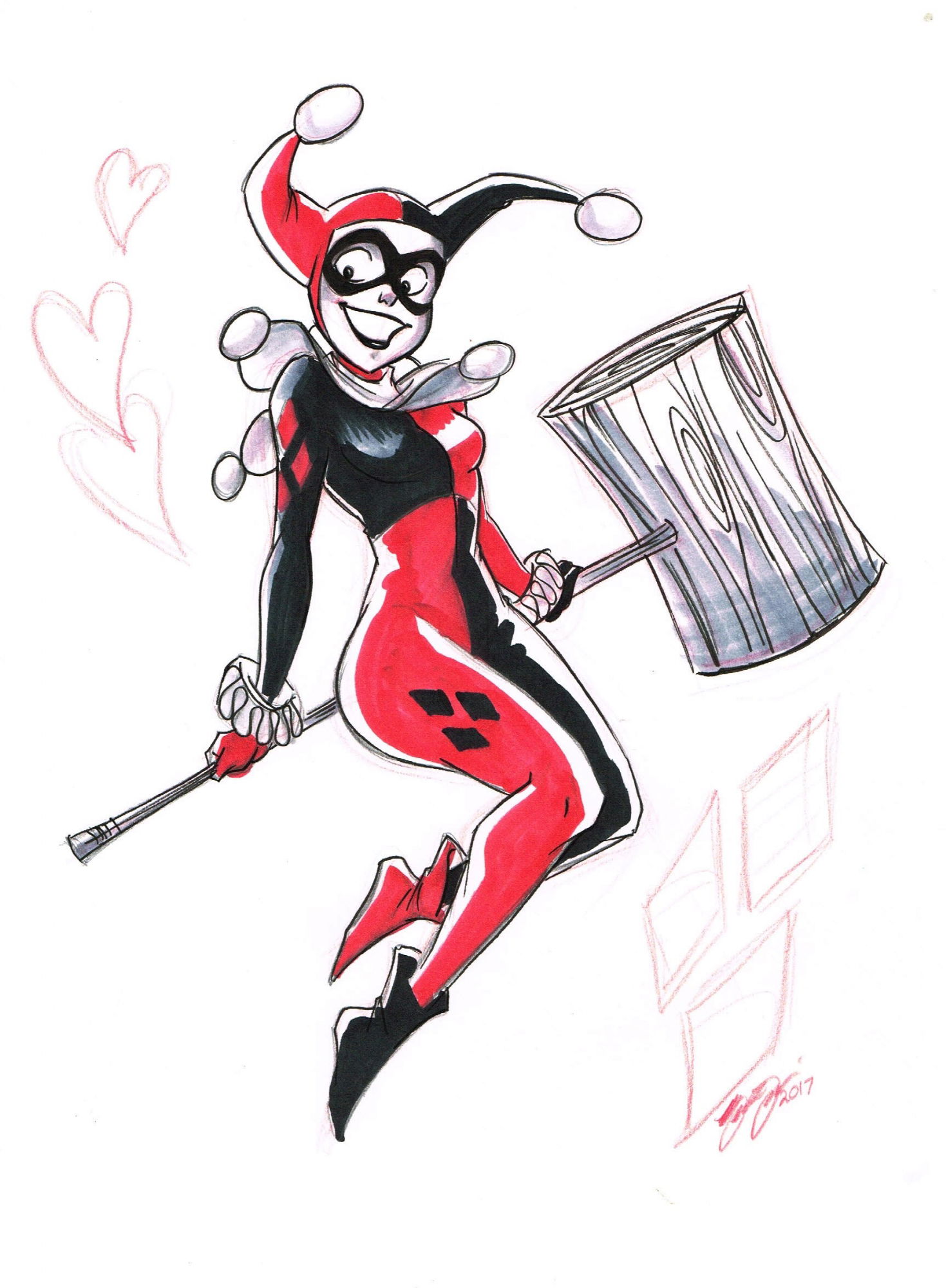 Harley Quinn Brianna Garcia In Byron Hamms Cassidys Gallery Comic Art Gallery Room 