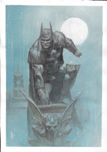 Sean Murphy Gotham by Gaslight style Superman concept art, in Lee