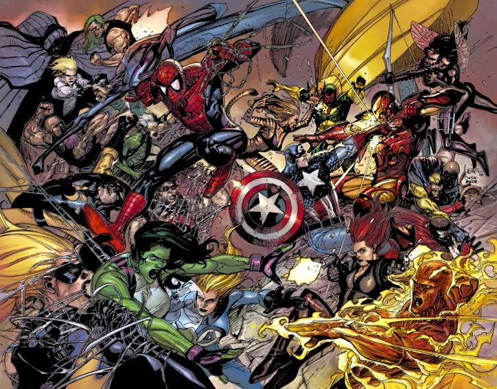 Leinil Yu's CIVIL WAR spash colors recreation, in Josh Templeton 's My ...