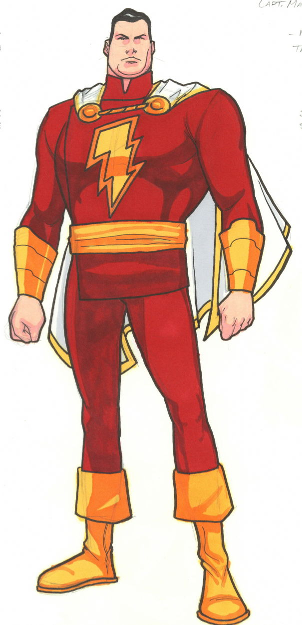 Shazam! Design, in Kurt Wood's Rough Stuff Comic Art Gallery Room