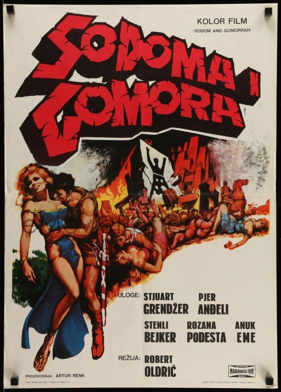 SODOM AND GOMORRAH (1962) movie poster painting , in Terry Doyle's 2 ...