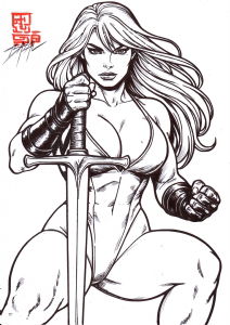 Red Sonja #11 Comic Art