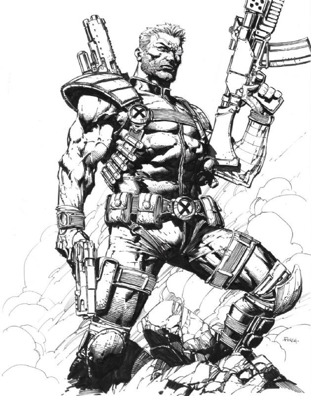 CABLE by David Finch, in Cello Emm's My purchased comic art Comic Art ...