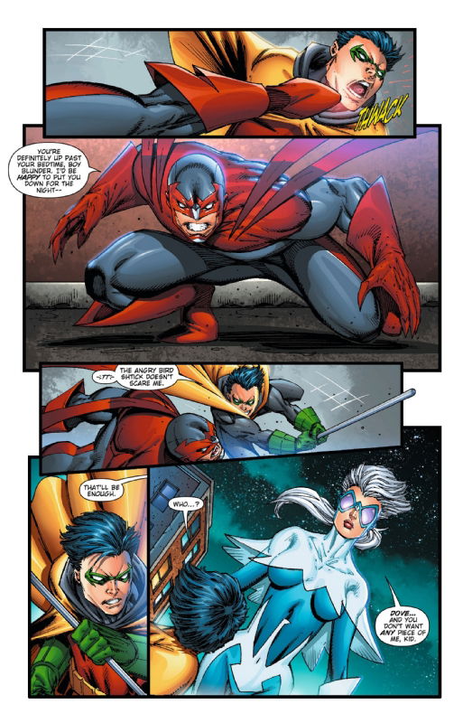 Hawk and Dove #6, pages 7-8 prelim by Rob Liefeld, in Mike Cruz's Hawk ...