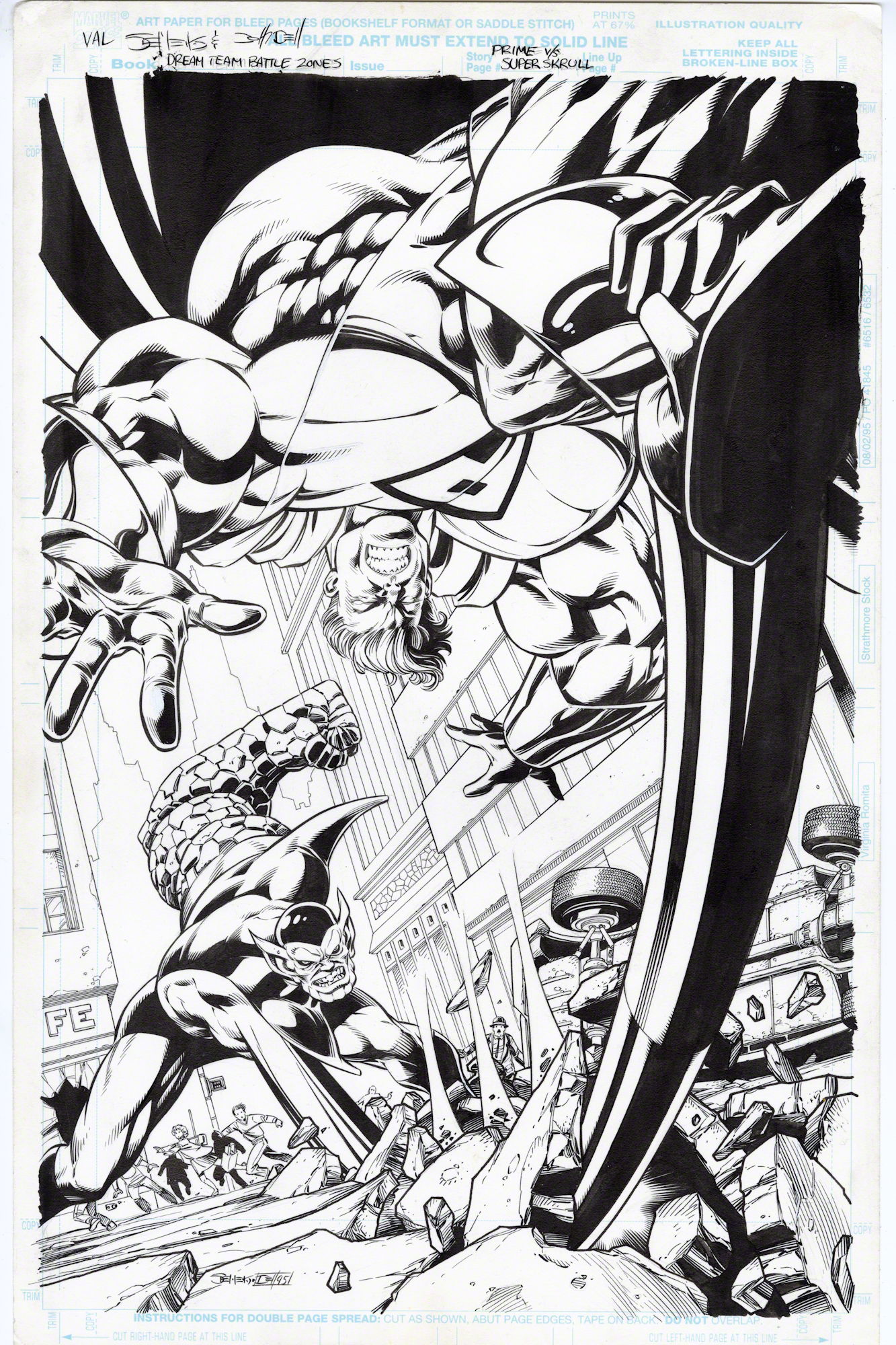 Prime vs Super Skrull Pinup, in Val Semeiks's Val Semeiks Gallery Comic ...