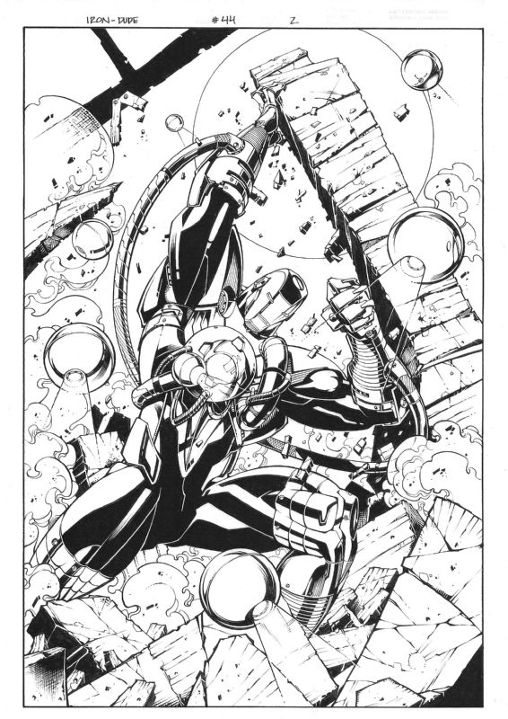 Iron Man (volume 3) Number 44 Page 2 (splash), In Rob Stull's Keron 