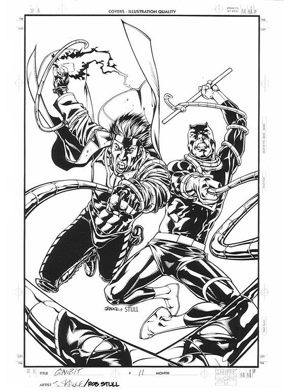 Gambit # 11 cover art (featuring Daredevil) , in Rob Stull's Steve ...