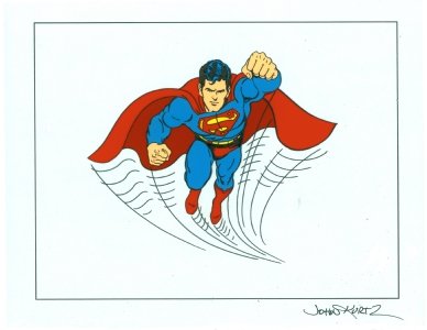 Viewmaster Superman Original Reel Set Scene Figure Comic Art