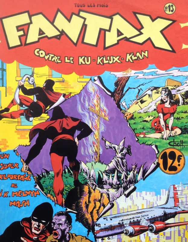 Chott couverture originale de Fantax 13 contre le Ku Klux Klan (KKK ...