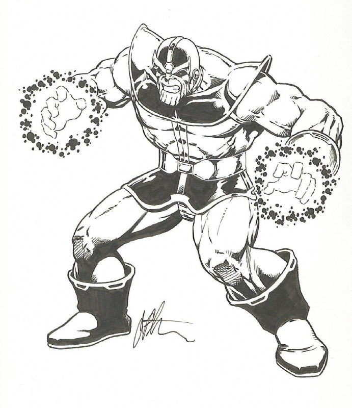 thanos jim starlin, in douglas smith's Thanos-Jim Starlin Comic Art ...