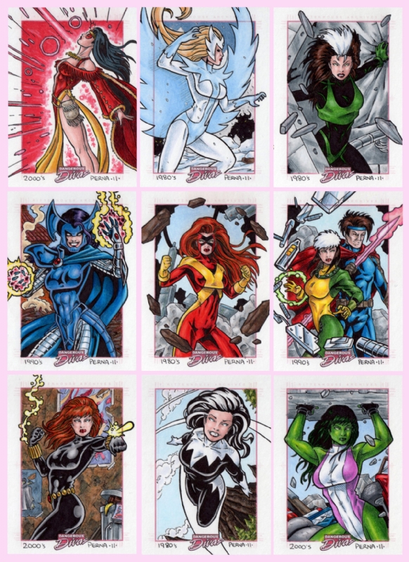 Marvel Dangerous Divas Series 2 Card Album 