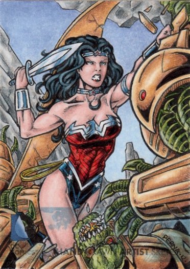 SOLD Wonder Woman Sketch Card 2