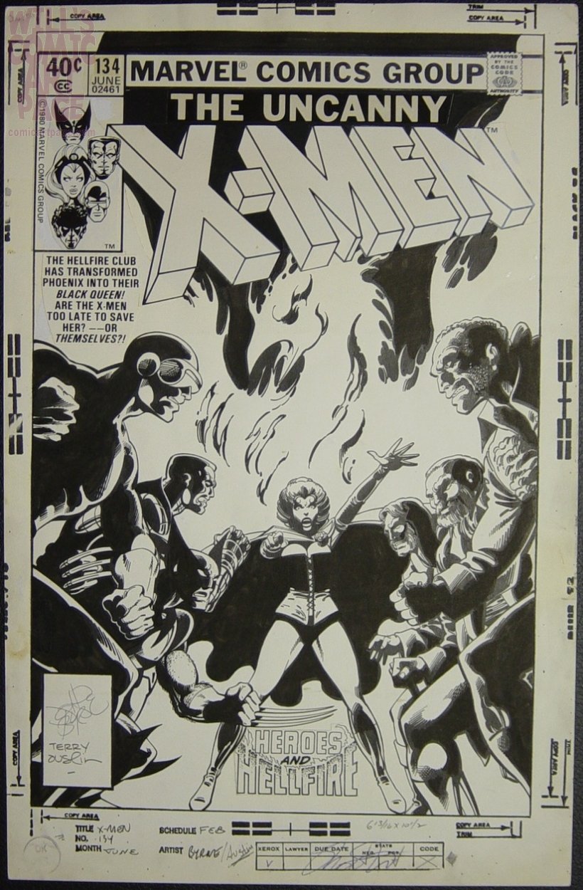 Uncanny X-Men 134 Cover Original Art (Marvel, 1980), in Will Gabri 