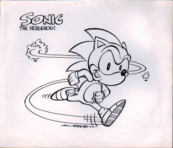 Dave Manak, Sonic the Hedgehog, in Bill Cox's Animation Art ...