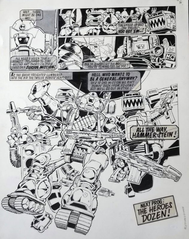 Ro-buster splash by Mick Mcmahon from 2000ad issue 113 pg 30, in dale ...