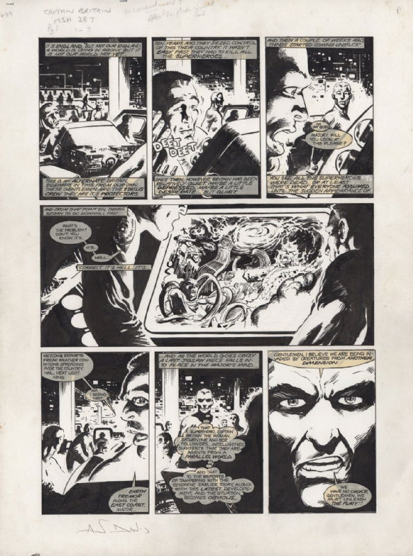 Marvel Super heroes issue 377 pg 1 Alan Davis and Alan Moore, in dale ...